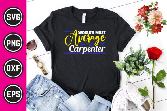 Carpenter SVG T Shirt Design 41: Graphics & Print Templates