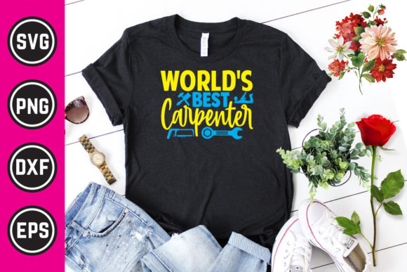 Carpenter SVG T Shirt Design 42: Graphics & Print Templates