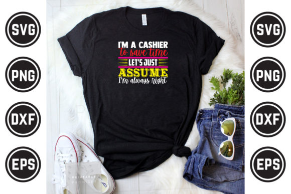 Cashier SVG T Shirt Design 21