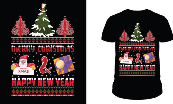 Christmas, Happy New Year T-Shirt Designs & Graphics