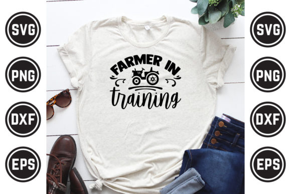 Farmer SVG T-Shirt Design 02: Graphics for Crafts & Commercial Use