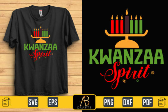 Kwanzaa Spirit Quote T Shirt Design: Graphics & Print Templates