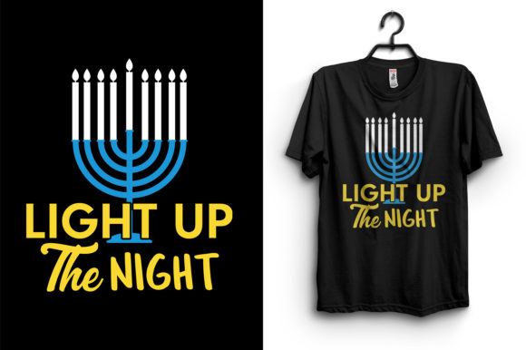 Light Up the Night Hanukkah T-Shirt Graphics