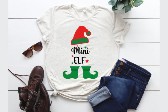 Mini Elf SVG Christmas T-Shirt Designs