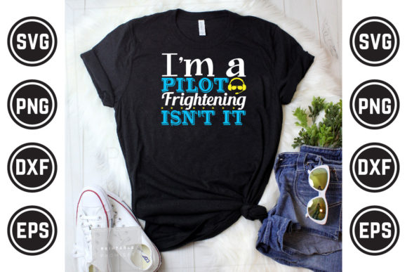 Pilot SVG T Shirt Design 01: Graphics & Print Templates