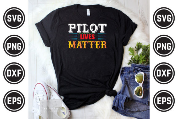 Pilot SVG T Shirt Design 27: Graphics & Print Templates