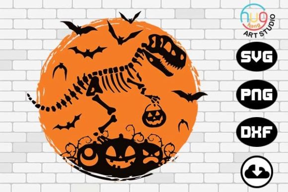 T-Rex Skeleton Kids Shirt Halloween Graphics
