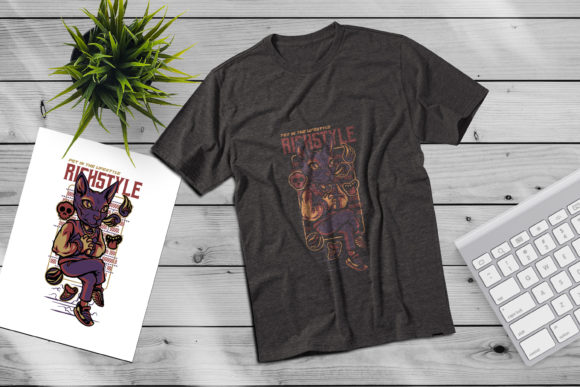 T-Shirt Design for RICHSTYLE: Graphics & Print Templates