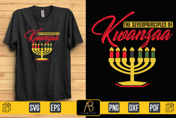 The Sevenprinciples of Kwanzaa T Shirt: Graphics & Print Templates